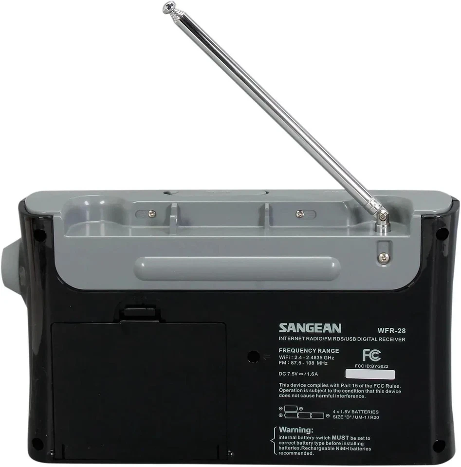 Raro Sangean WFR-28 Wi-Fi Internet Radio / FM RDS / USB Receptor Digital  Foto 4 de 4