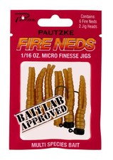 Pautzke 1/16 oz Fire Neds PZFNEDMW/16  Meal Worm 18 ct