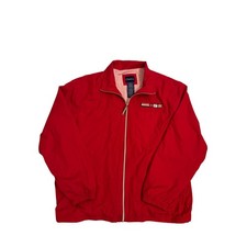Vintage Women's Catalina Windbreaker Jacket Size XL Red Embroidered