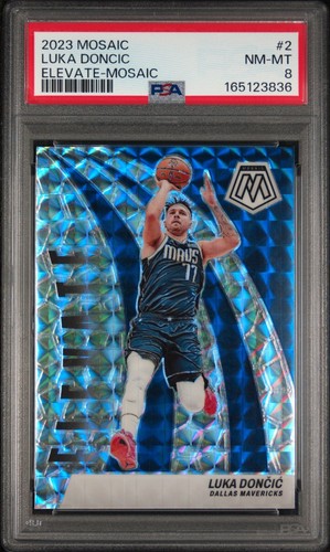 2023 PANINI MOSAIC ELEVATE MOSAIC #2 LUKA DONCIC PSA 8
