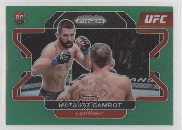 2022 Panini Prizm UFC Green Prizm Mateusz Gamrot #66 Rookie RC 2d8