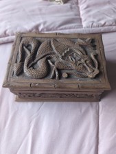 Vintage Wooden Chinese Jewellery Box