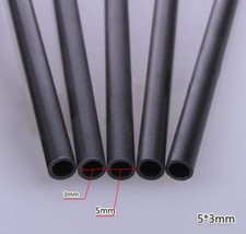 Carbon Fiber Tube 2mm 2.5mm 3mm 4mm 5mm 6mm OD 200mm 400mm Long Round