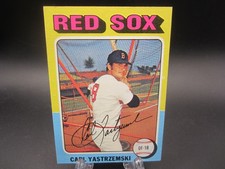 1975 TOPPS BASEBALL SET BREAK 280 CARL YASTRZEMSKI RED SOX NM/MT