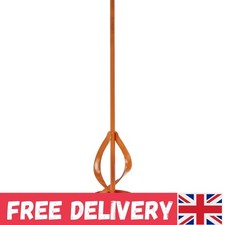 Compact Black Hand-Powered Mixer for Paint, Mortar, and Varnish - 1mm Cutting