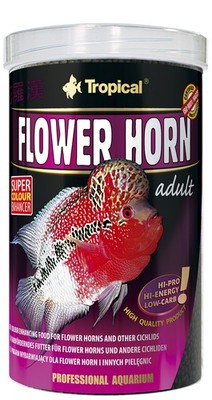Tropical Flower Horn ADULT Fischfutter Cichliden Pellets für FLOWER HORNS 250 ml