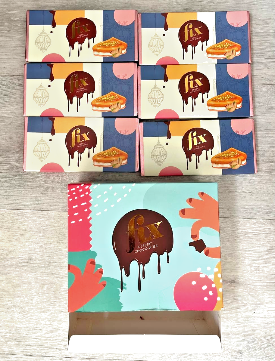 Dubai chocolate original only pistachio flavor 6 pieces in a