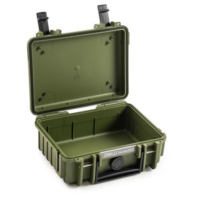 B&W Outdoor Case 500 - Mehrzweckkoffer ohne Einsatz (leer) - bronzegrün oliv