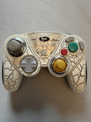 intec gamecube controller White Silver Crackle