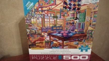 500PC LG FORMAT EUROGRAPHICS Puzzle--THE QUILT WORKSHOP--SEALED 2024 RELEASE