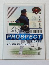 2024 Panini Prospects Prospect Ticket Red #2 Allen Facundo 157/299
