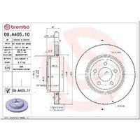 2X Bremsscheibe Hinten FüR Chrysler 300C LE LX 04 Bis 26 Brembo ERB EZB