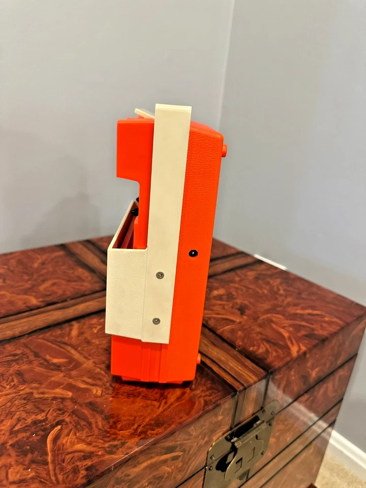 RARO 1967 GE G3700 Era Espacial Mod NARANJA Reproductor de Cinta de Cassette Audio Portátil Foto 4 de 4