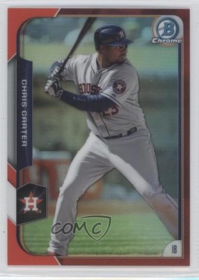 2015 Bowman Chrome Red Refractor 3/5 Chris Carter #71 is2