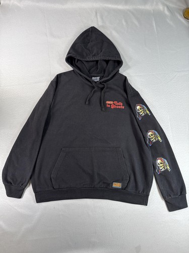 Steven Rhodes Let's Talk Skull Horror Hoodie XL Black Pullover Graphic Long