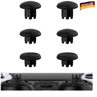 eXtremeRate Thumbsticks Kappen PS5 Edge 6 in 1 austauschbar Joystick Ergonom