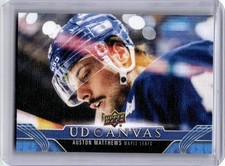 Auston Matthews #C195 2023-24 Upper Deck UD Canvas Toronto Maple Leafs