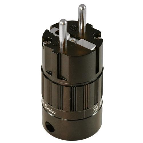 MS HD Power MS-GP Schuko Mains Plug - Silver