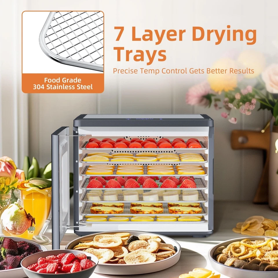 Máquina desidratadora de alimentos para carne espasmódica: secador de alimentos de aço inoxidável para carne -... - Imagem 2 de 4