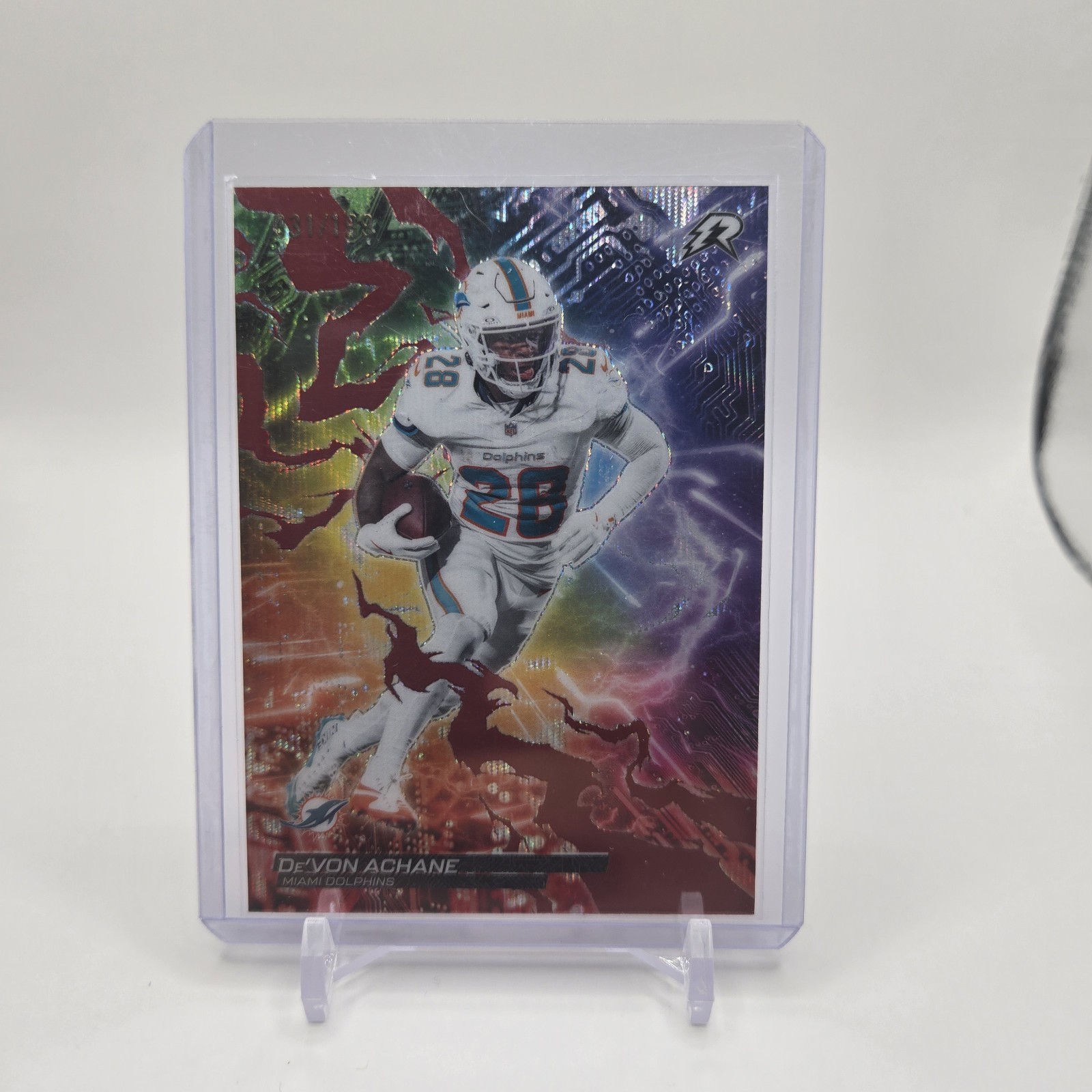 2026 Topps Resurgence De'Von Achane CB-14 Crimson Surge 31/199 Miami Dolphins