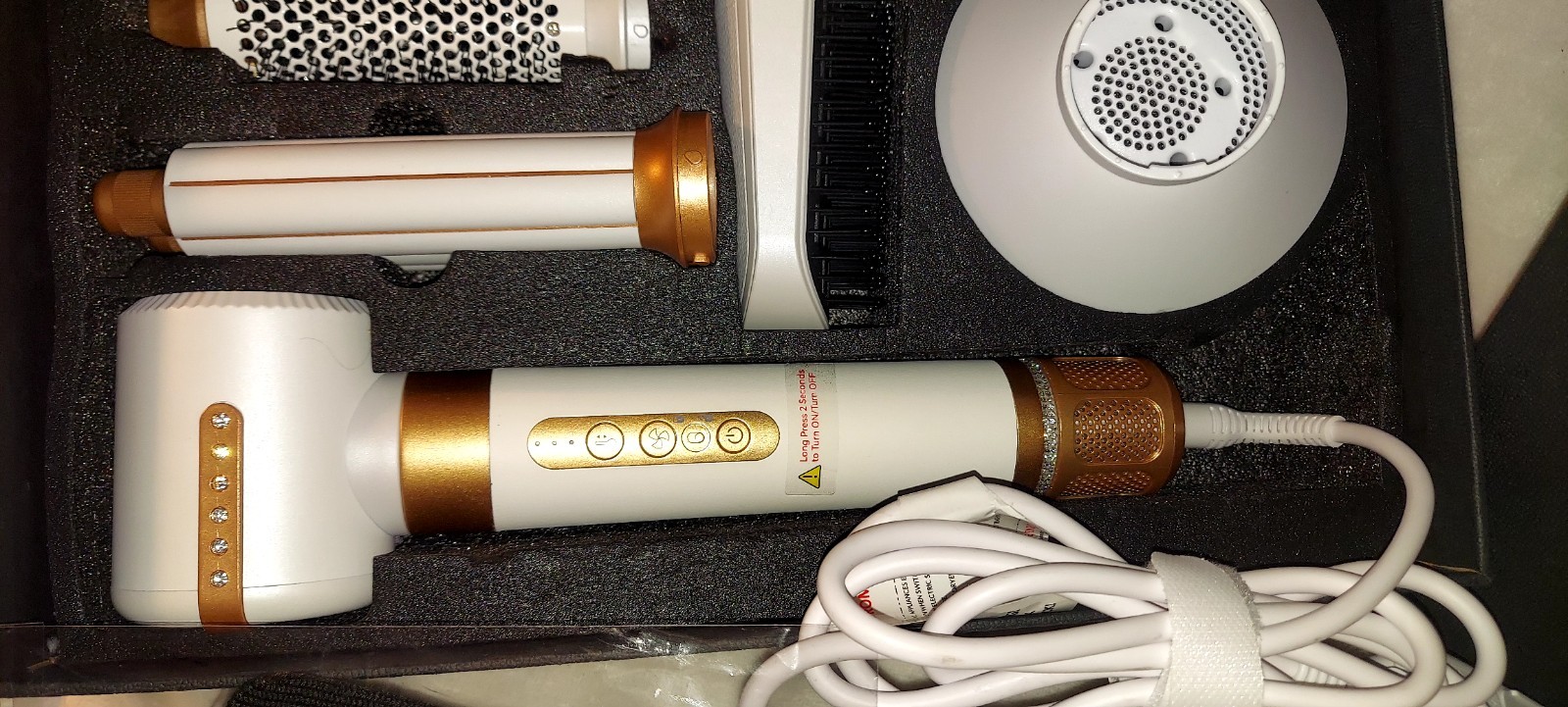 VOCOSTE Hair Dryer Brush, 7 in 1 Styling Tools, 1400W Hot Air Brush