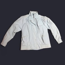 Giacca a vento vintage anni 80 blu pastello taglia grande anni 80 retrò power walking