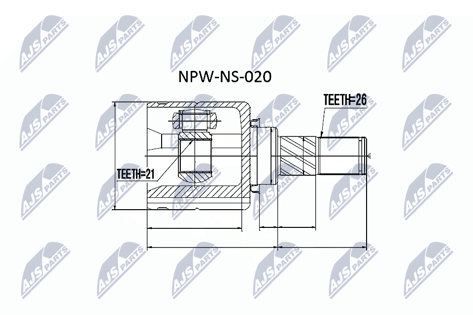 N.T.Y. NPW-NS-020.NTY Joint Kit, drive shaft for NISSAN