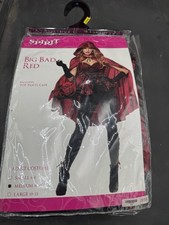 New Spirit Halloween Big Bad Red Costume M Womens