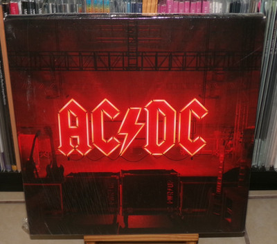AC/DC PWR UP BUNDLE SET LP & L T-SHIRT MONY SHOT RED REALIZE REJECTION POWER UP