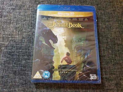 The Jungle Book 3D (Blu-ray, 2016) BRAND-NEW/SEALED UK Import - Region Free