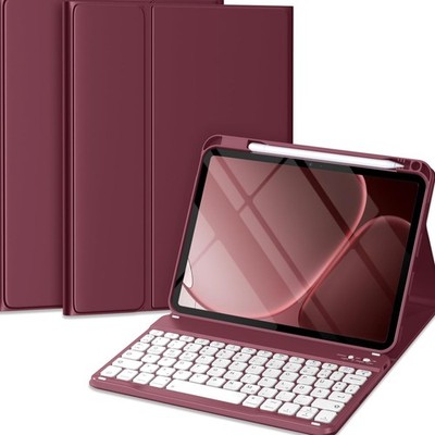 Hülle mit Tastatur für iPad 10.9/11 Zoll kompatibel mit A2696 A2757 A2777