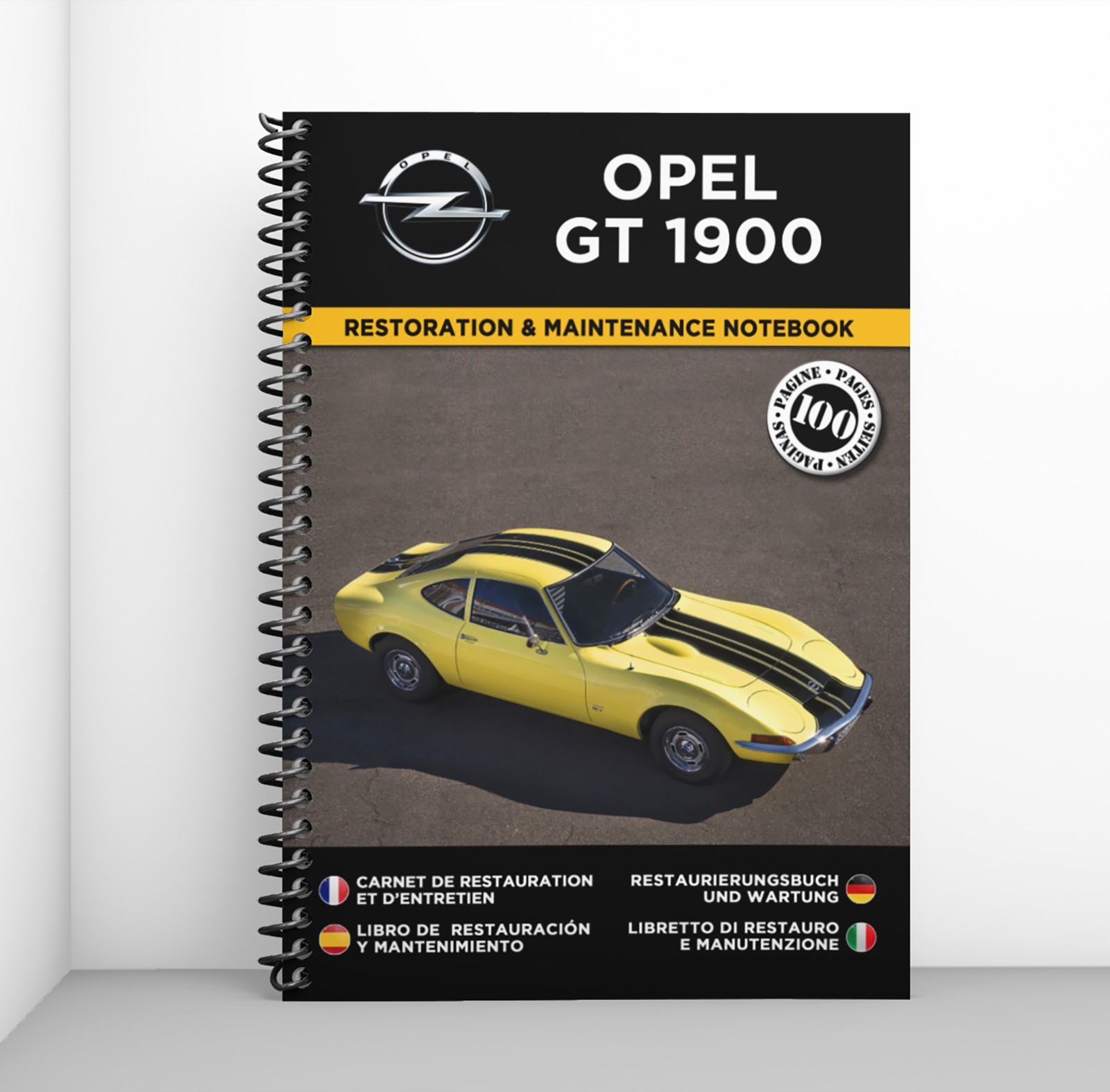 Ne perdez plus l'historique : Opel GT 1900 carnet de restauration relié pour organiser vos notes