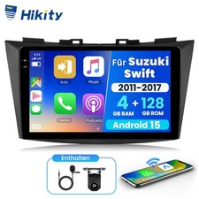 4+128GB Android15 Autoradio Carplay GPS WIFI Für Suzuki Swift IV NZ FZ 2011-2017