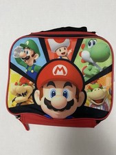 Nintendo Super Mario Bros Lunch Box Bag   Mario Luigi Yoshi Bowser Toad   Kids S