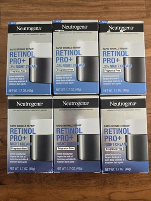 Neutrogena Rapid Wrinkle Repair Pro+ Retinol Night Cream 48g New In Box SET OF 6