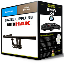 Abnehmbare Anh�ngerkupplung f�r BMW X4 07.2014-03.2018 Typ F26 Auto Hak NEU