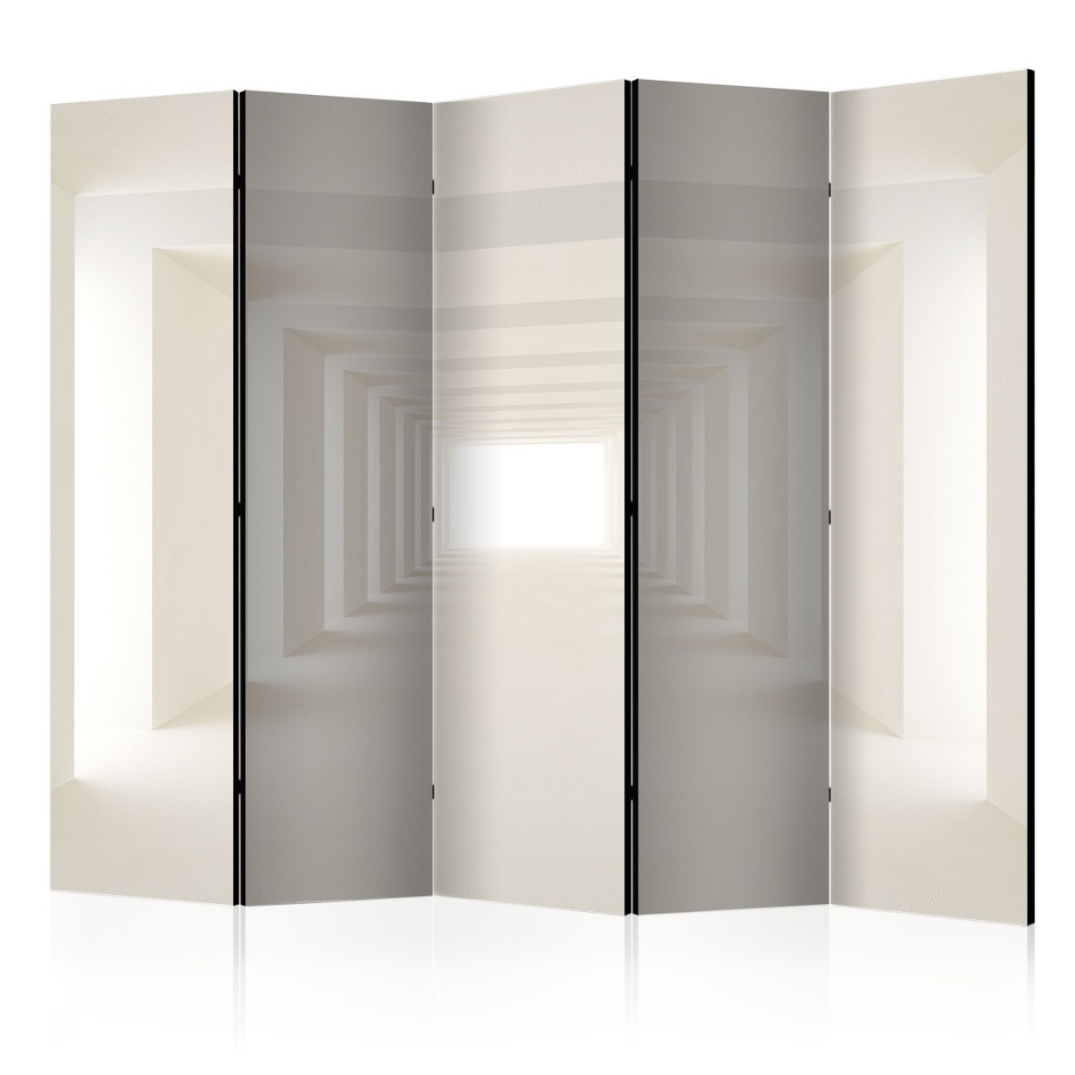 Paravent 5 volets design Into the Light 172x225cm pour structurer un salon moderne