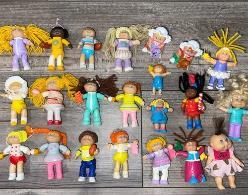 Cabbage Patch Kids Doll 3.5” Baby Mini Figures PVC Figurines Lot 1980s 1990s