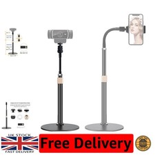 Desktop Webcam Stand with Flexible Gooseneck & Adjustable Height 20-50cm