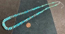 Gorgeous old looking Tibetan turquoise necklace// (b168b2-w2)