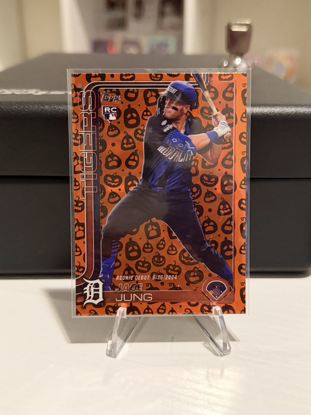 2025 Topps Update Series - Rookie Debut Jace Jung #US93 Jack-O'-Lantern Foil