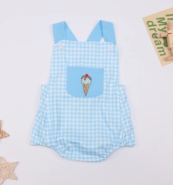 NEW Boutique Baby Boys Ice Cream Sleeveless Bodysuit Romper Jumpsuit eBay