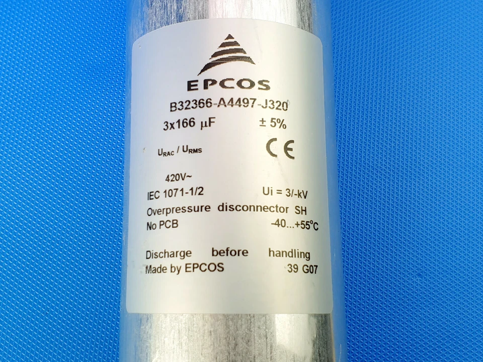 EPCOS Kondensator B32366-A4497-J320 3x166uF Folienkondensatoren - Bild 3 von 4