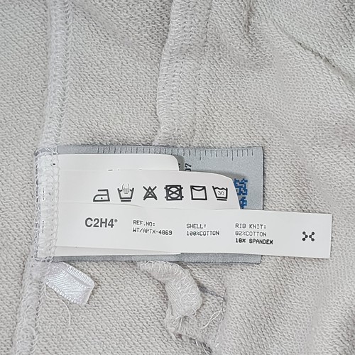 C2H4 Hoodie Men's LARGE 'Human data storage' Pullover Sweater L. Grey Streetwear - Picture 15 of 21