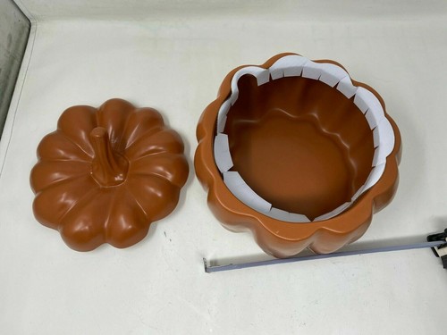 Threshold Stoneware Orange 8in Pumpkin Covered Bowl BB01B12013 - Picture 3 of 5