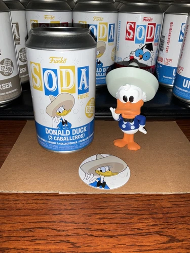 Funko SODA Pop Can Disney Donald Duck 3 Caballeros Toy Figure Display Statue