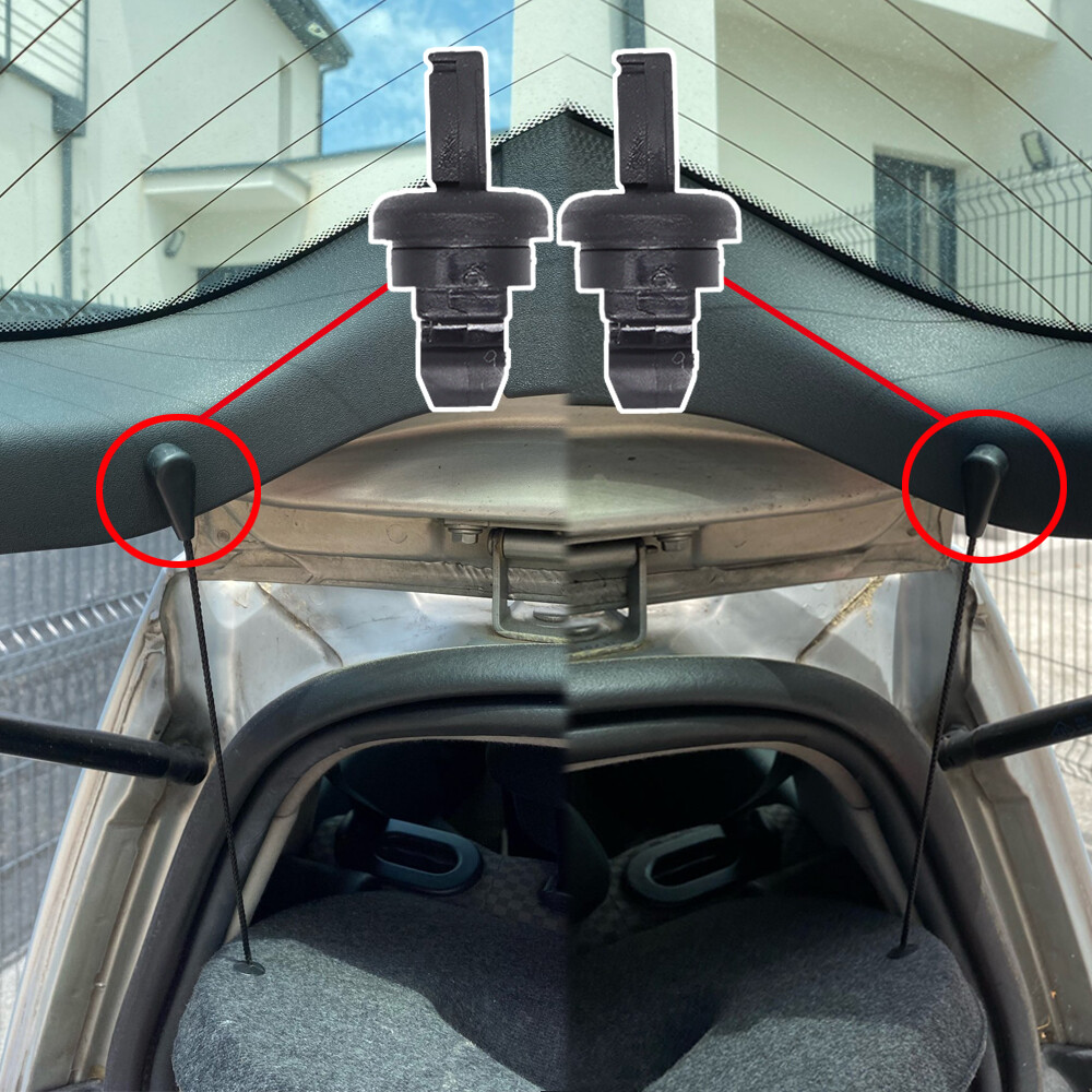 2Pcs Parcel Shelf String Clips Hook For Nissan Qashqai Bracket Pins