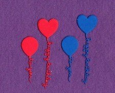 HAPPY BIRTHDAY TO YOU BALLOONS die cuts scrapbook cards