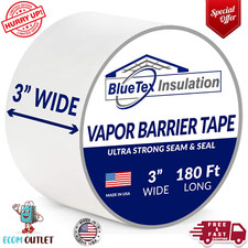 3" Wide X 180' Long White Vapor Barrier Seam Tape - 1 Roll, Waterproofing  Craw