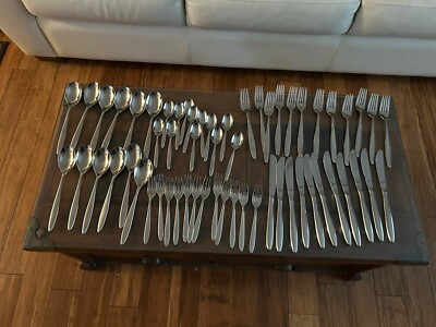 59 Piece Marke Tischfein Crominal By WMF  Stainless Flatware